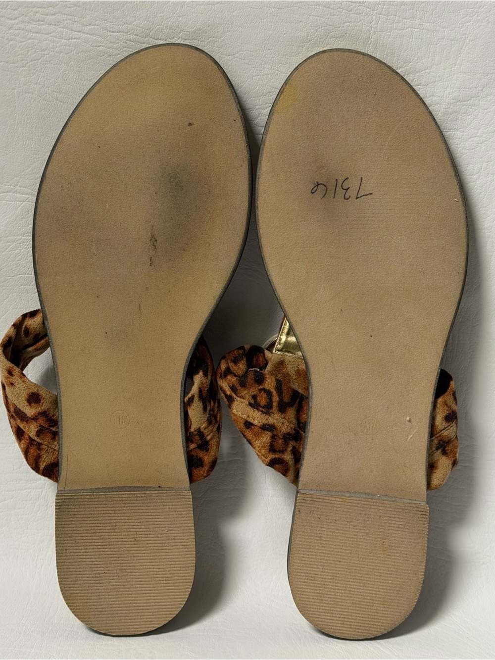 Mavi Island Flip Flops Thong Sandals Leopard Print  Print Sz 11 - Picture 6 of 6